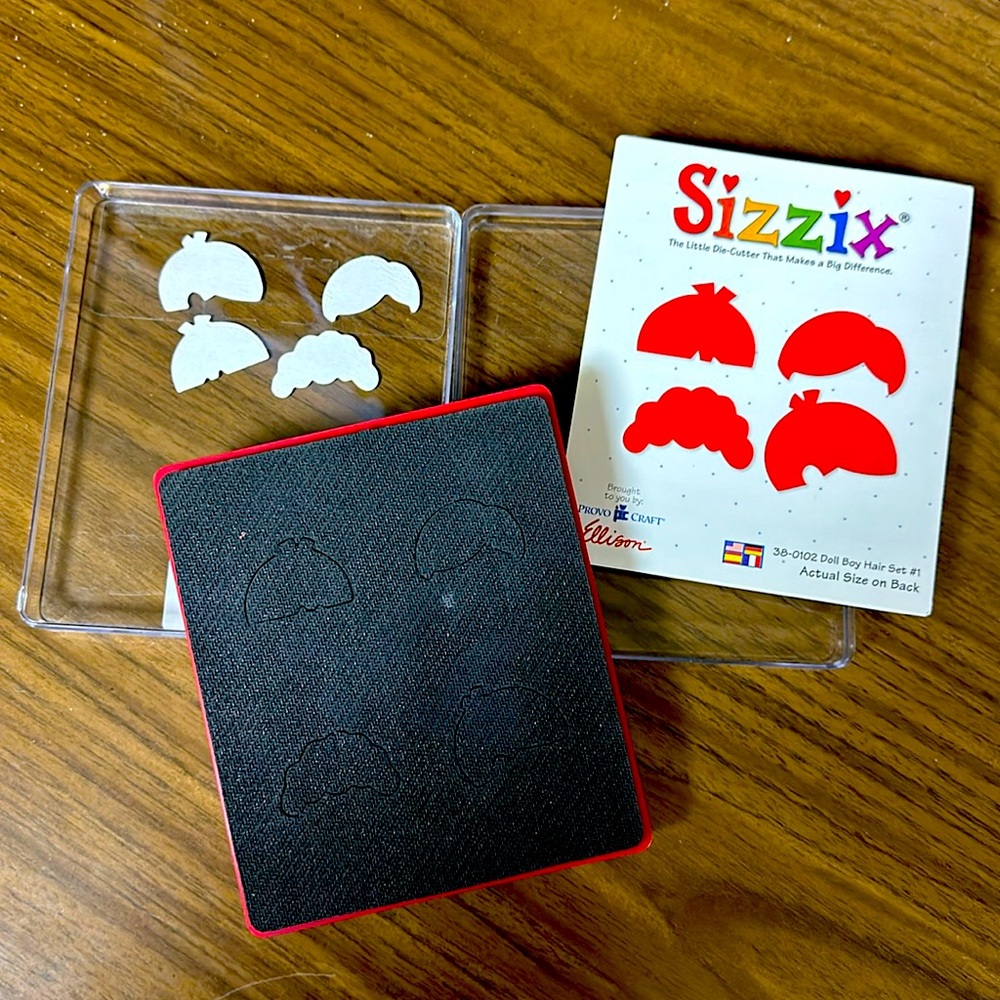 Sizzix die cut 38-0102 Boy Hair Set